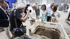 La conselleira lgeles Vzquez visit la planta de Bioflytech en Palas de Rei