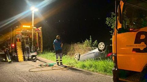 Accidente de tr�fico en Colunga