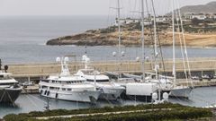 Lady Anastasia, tercero por la derecha. cuya propiedad se atribuye al fabricante de armas ruso Alexander Mijeev fue confiscado en Mallorca