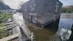 As� estaba la zona del viejo O Mui�o el 29 de enero por la crecida del Mi�o