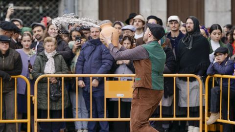 Los competidores hicieron gala de su maestr�a en lanzamientos y recepciones