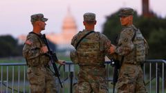 Miembros de la Guardia Nacional desplegados en Washington DC.