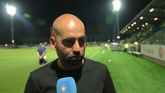 El entrenador del Celta, Claudio Gir�ldez, tras el partido amistoso frente al Sassuolo.
