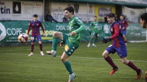 Luis Chac�n fue el m�s punzante de los delanteros carballi�eses