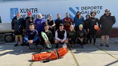 Grupo de voluntarios que se form&oacute; en el programa Padexa con n&oacute;s, impulsado por la Federaci&oacute;n Galega de Pirag&uuml;ismo