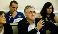 El portavoz del gobierno y art�fice del cambio, en el pleno.