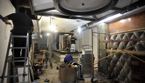 Las obras del local en el que reabri� el Beirut en el 2012 est�n en marcha. 