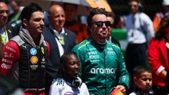 Fernando Alonso.Fernando Alonso, piloto de Aston Martin, antes del GP de Espa�a