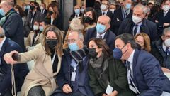 Lara M�ndez, junto a otros alcaldes socialistas, Gonz�lez Formoso y Jos� Tom�