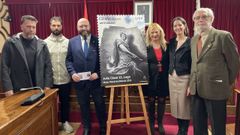Presentan en Lugo el sello sobre el Julio C�sar que hizo el artista Diego As
