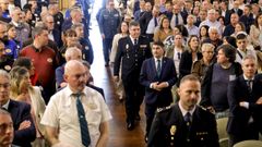 Un momento del acto del d�a de la seguridad privada celebrado este jueves en el Teatro Col�n de A Coru�a.