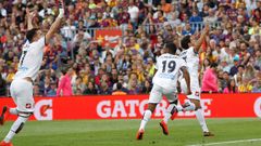 Salom�o marc� el gol del empate contra el Barcelona en el Camp Nou y el Deportivo se mantuvo en Primera en el 2015