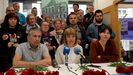 La candidata Podemos Asturies a la Presidencia del Principado, Covadonga Tom (c) durante una rueda de prensa en la sede del partido en Gijn