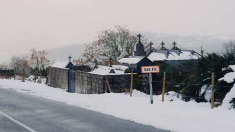 Un pueblo de Chandrexa de Queixa donde nev� en los �ltimos d�as.