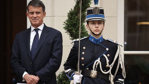 Manuel Valls, en el acto de toma de posesin como ministro francs de Ultramar.