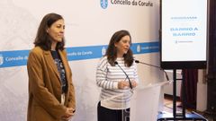 La alcaldesa, In�s Rey, y la concejala de Infraestruturas e Mobilidade, Noem� D�az, presentaron Barrio a barrio