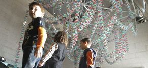La cadena del ADN se ha consolidado como una de las im�genes ic�nicas de la Domus. 