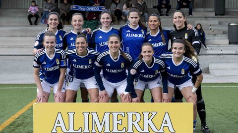 Once inicial del Real Oviedo ante el Racing F�minas