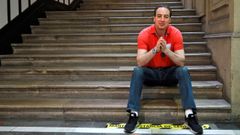 El escritor asturiano Ignacio del Valle, en la presentaci�n de su libro, en la Semana Negra de Gij�n