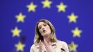 Roberta Metsola, reelegida como presidenta del Parlamento Europeo.