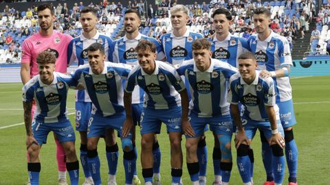 Once titular deportivista que se enfrentó al Elche en la última jornada de Liga