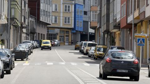 Vista de la calle Pl�cido Pe�a, en la que se realizar�n mejoras en el saneamiento 