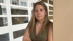 En la imagen, la autora del estudio, Elisa María Fraga Galdo, alumna de Relacións Laborais e Recursos Humanos,