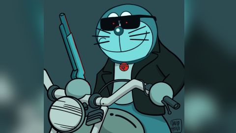 Ilustraci�n original de Hugo Tobio, tarugo y dibujolari profesional de Bilbao