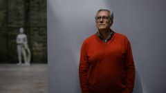 El nuevo director, ayer en el vest�bulo del Museo de Belas Artes de A Coru�a.