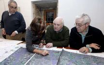 Integrantes de la plataforma en defensa de la comarca en una de las �ltimas reuniones.