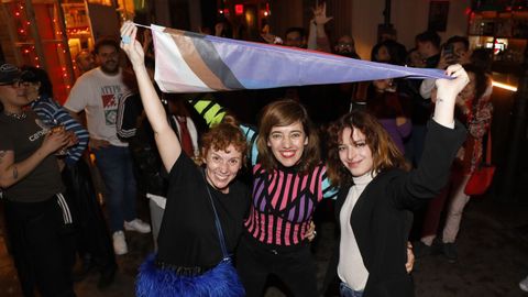 María Vázquez, Marta Lois y Elizabeth Duval en el Sumar Queer Fest