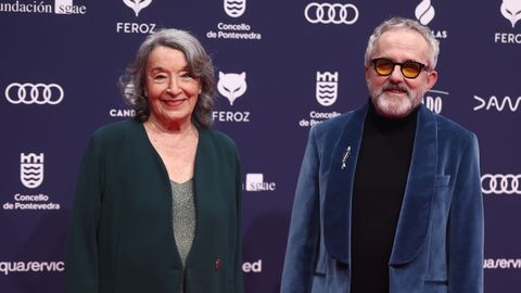 Los actores Antonio Dur�n Morris y Petra Mart�nez posan en la alfombra roja