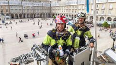 El bombero que se despidi con una falsa alarma en A Corua