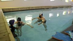 El Cegadi cuenta tambin con una piscina para realizar terapias de rehabilitacin