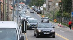 Desde poco despu�s de las siete de la tarde hay retenciones en la carretera que va desde Pontevedra a Sanxenxo por la costa, la PO-308