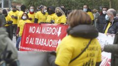 Protesta reciente de la plantilla de la fbrica de palas