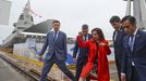 Las imgenesde la previa de la botadura con la ministra de Defensa
