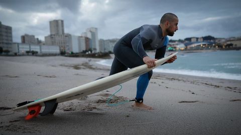 Deportistas esta ma�ana en A Coru�a