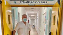 Couceiro Gianzo, el martes en los pasillos de Pediatr�a del hospital