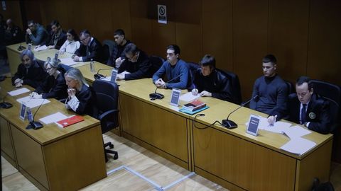 Imagen del juicio por el crimen de Samuel Luiz en la Audiencia de A Coru�a, celebrado en noviembre del 2024.