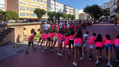 Una de las pruebas desarrolladas ayer en Cedeira