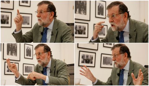 Rajoy, durante la entrevista