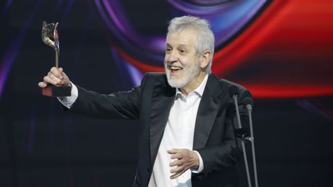 El actor Jos� Ram�n Soroiz recibe el premio a Mejor actor protagonista de una pel�cula