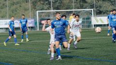 Hugo marca a Gabi, que siempre estuvo muy vigilado. 