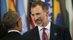 El rey, con Barack Obama