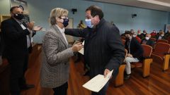 Sindo Feij�o y la conselleira Quintana entregaron los certificados a los armadores