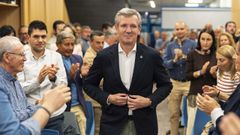 Alfonso Rueda, en la junta directiva del PP ourensano.