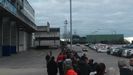 Real Oviedo Sporting derbi Carlos Tartiere.Colas en el Tartiere para retirar entradas para el derbi