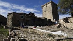 Obras de rehabilitacin en la acrpolis de Monterrei.