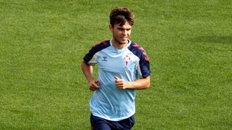 El jugador del Celta Aleix Febas, en una imagen reciente en la Cidade Deportiva Afouteza.